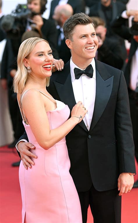 scarlett johansson 2023 pictures|Scarlett Johansson, Colin Jost Enjoy Marvelous Red。